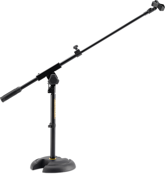 Hercules MS120B Low-Profile H-Base Mic Stand with Boom-MS120B