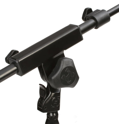 Hercules MS120B Low-Profile H-Base Mic Stand with Boom-MS120B