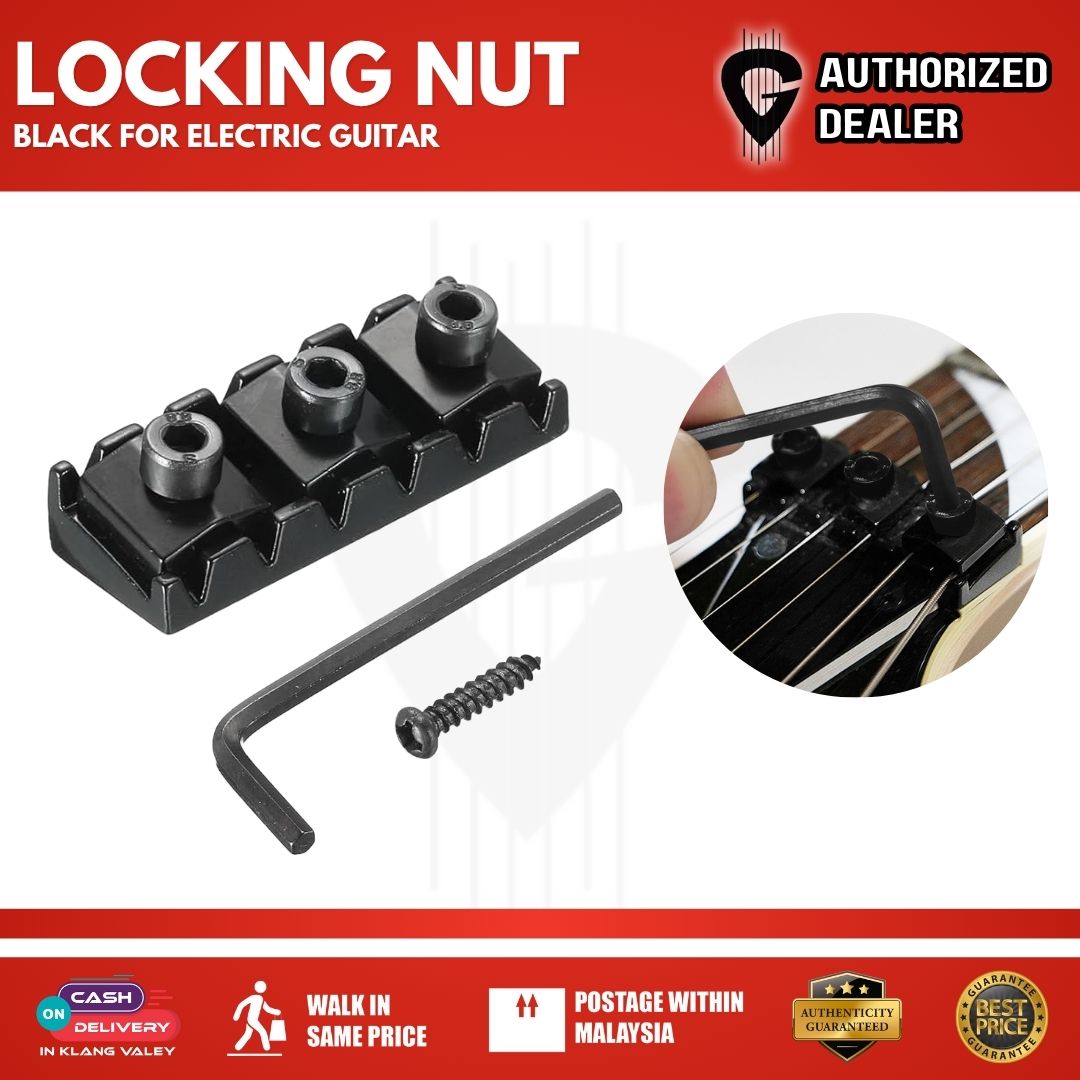 Locking Nut for Floyd Rose Electric Guitar / Metal String Lock (Black ...