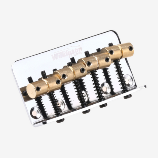 Wilkinson 57mm(2-1/4 inch) String Spacing 4-String Fixed Bass Bridge for Precision Bass and Jazz Bass ( MX1820 )