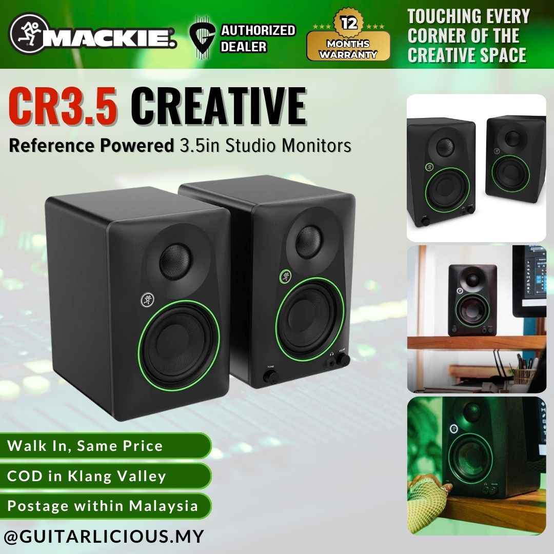 Mackie CR3.5 Creative Reference Powered 3.5in Studio Monitors - Pair ...