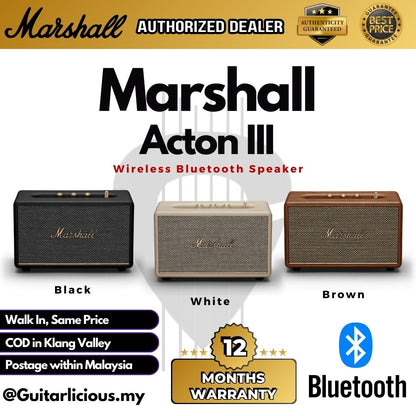 Marshall Acton (III) 3 Wireless Bluetooth Speaker ( Acton-III / Acton3 )