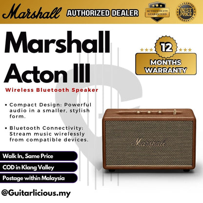 Marshall Acton (III) 3 Wireless Bluetooth Speaker ( Acton-III / Acton3 )