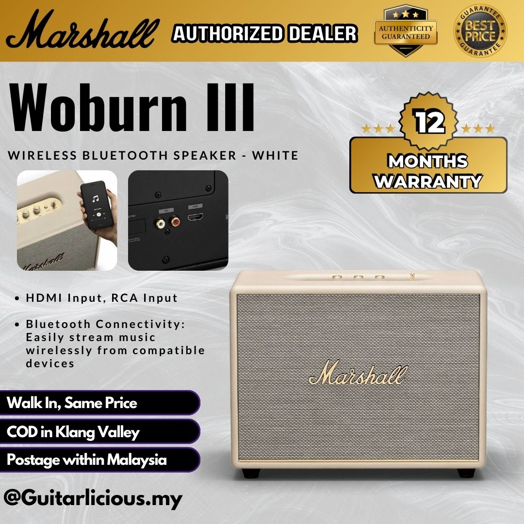 Marshall WOBURN (III) 3 Wireless Bluetooth Speaker – GUITARLICIOUS