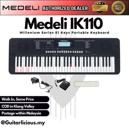 Medeli IK110 Millenium Series 61 Keys Portable Keyboard
