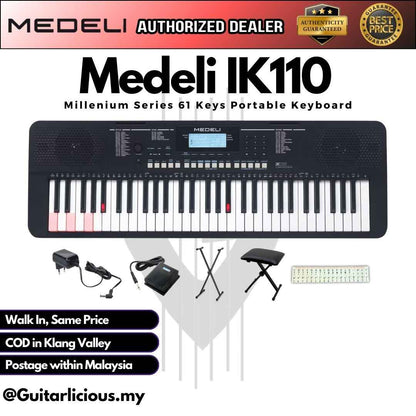 Medeli IK110 Millenium Series 61 Keys Portable Keyboard