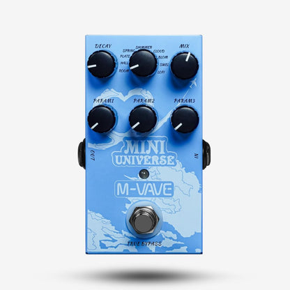 M-VAVE Mini Universe Digital Reverb Pedal 9 Reverb Effects Room/Shimmer/Lofi/Spring Reveb Effect Pedals