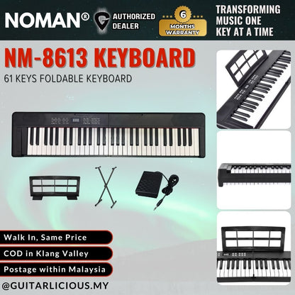 Noman NM-8613 Foldable 61 keys Protable Keyboard ( NM8613 )
