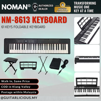 Noman NM-8613 Foldable 61 keys Protable Keyboard ( NM8613 )