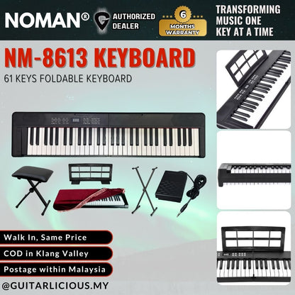 Noman NM-8613 Foldable 61 keys Protable Keyboard ( NM8613 )