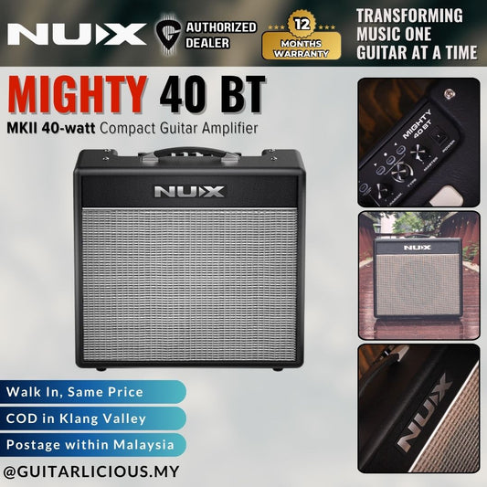 NUX Mighty 40 MKII 40-watt Compact Guitar Amplifier