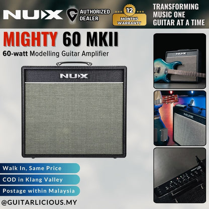 NUX Mighty 60 MKII 60-watt Modelling Guitar Amplifier ( 60 MKII / 60-MKII /60MKII)