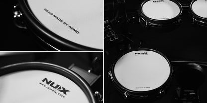 NUX DM-7 5-Piece Digital Electronic Drum Set with Mesh Head (DM7 DM 7)