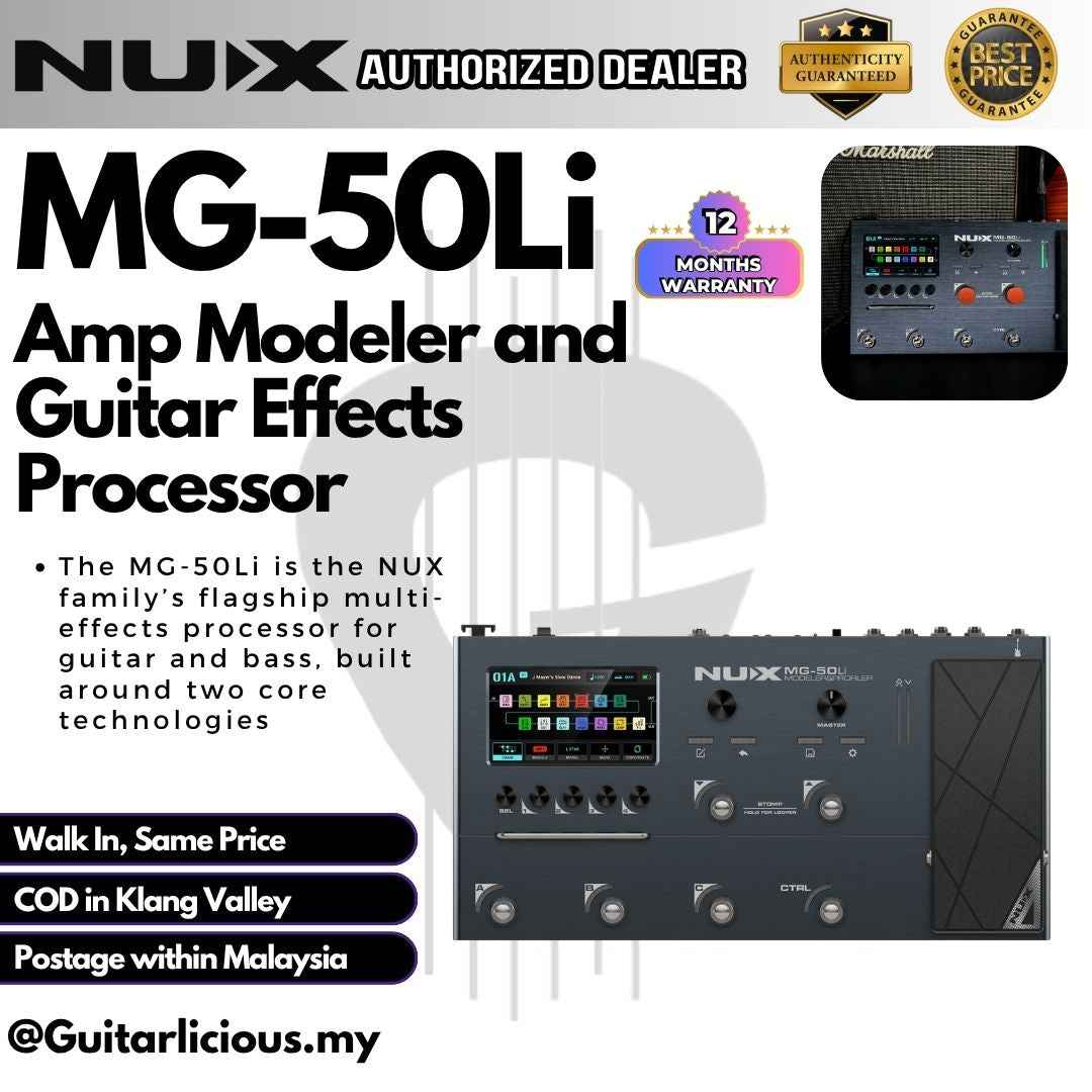 NUX MG50Li Amp Modeler and Guitar Effects Processor – GUITARLICIOUS