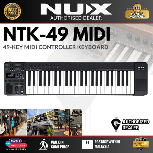 NUX NTK-49 49-Key MIDI Controller Keyboard 