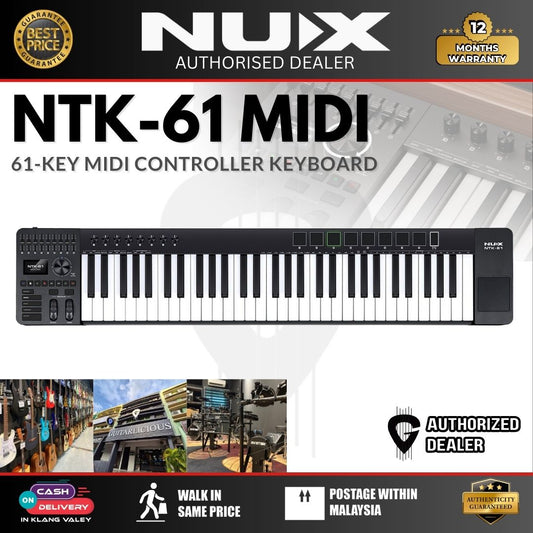 NUX NTK-61 61-Key MIDI Controller Keyboard