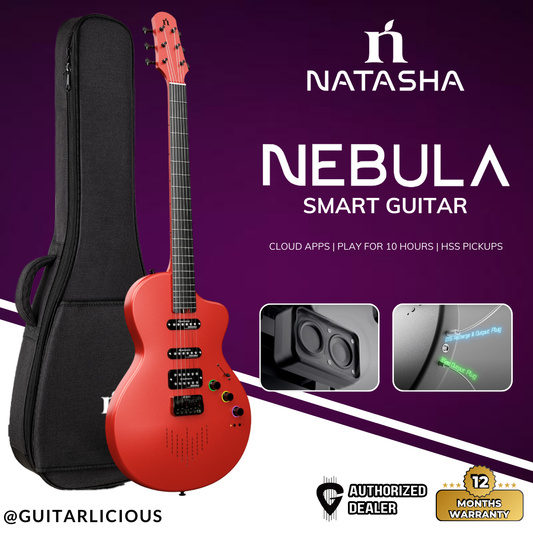 Natasha Nebula Smart Electric Guitar - Imperial Red