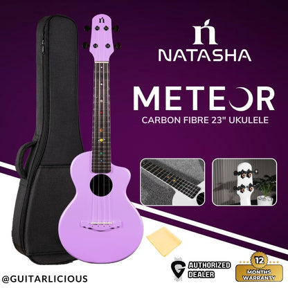 Natasha Meteor Carbon Fiber 23" Ukulele ( NAT-METEOR / NAT METEOR )