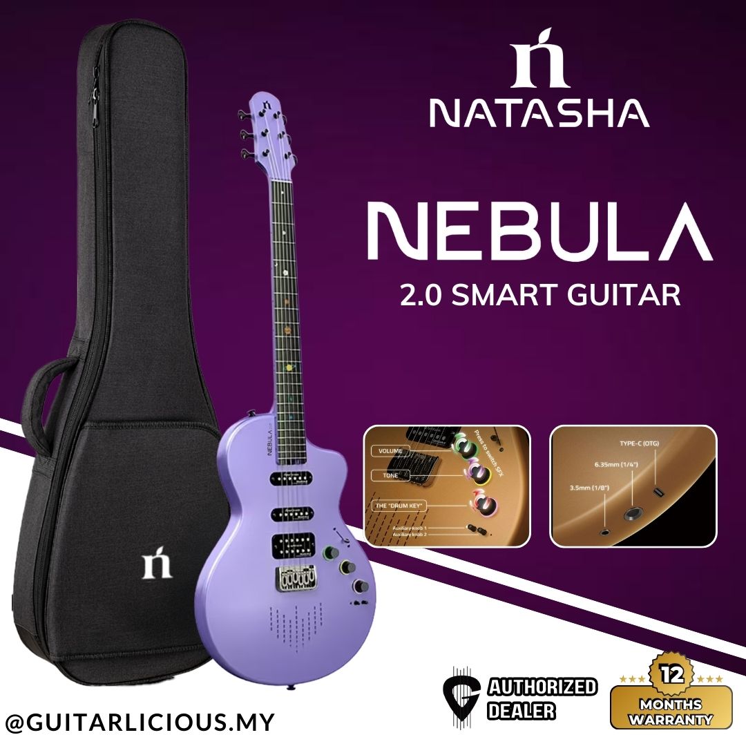 【新品】Natasha Nebula スマートギター エフェクト・スピーカー内蔵 Natasha Nebula 2.0 Smart Electric Guitar – GUITARLICIOUS
