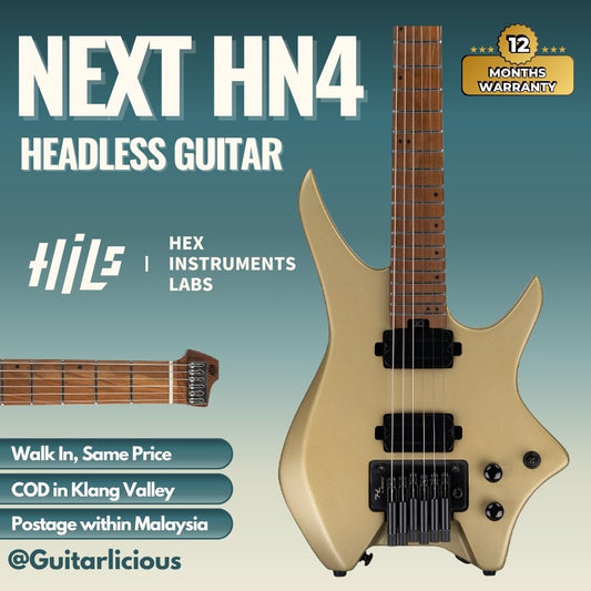 HILS NEXT Series Headless Guitar HN4 - Satin Summer Sand