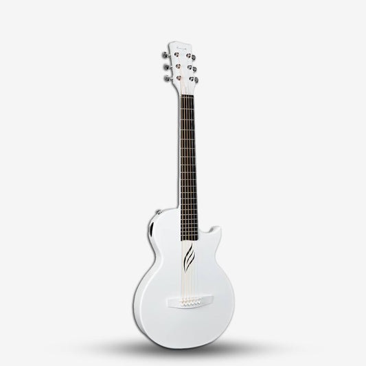 Enya Nova Go 1/2 Size Carbon Fiber Acoustic Guitar Travel Size , White ( NovaGo / Nova-Go / 35 inch )