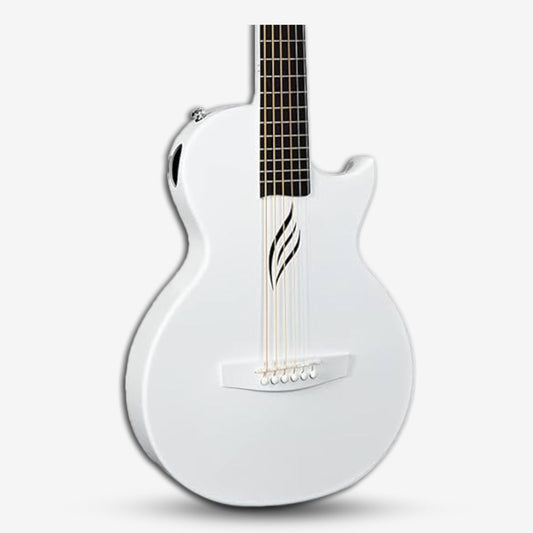 Enya Nova Go 1/2 Size Carbon Fiber Acoustic Guitar Travel Size , White ( NovaGo / Nova-Go / 35 inch )