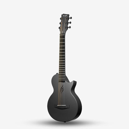 Enya Nova Go Mini Carbon Fiber Acoustic Guitar 32 inch (1/4) Size Travel Acoustic Guitars for Kids & Adults - Black, BK