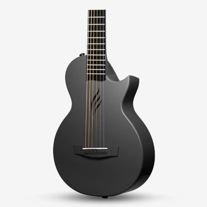 Enya Nova Go Mini Carbon Fiber Acoustic Guitar 32 inch (1/4) Size Travel Acoustic Guitars for Kids & Adults - Black, BK