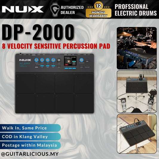 NUX DP-2000 8 Velocity Sensitive Percussion Pad And Digital Drum Kit