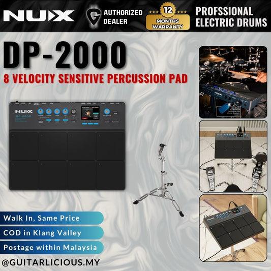 NUX DP-2000 8 Velocity Sensitive Percussion Pad And Digital Drum Kit