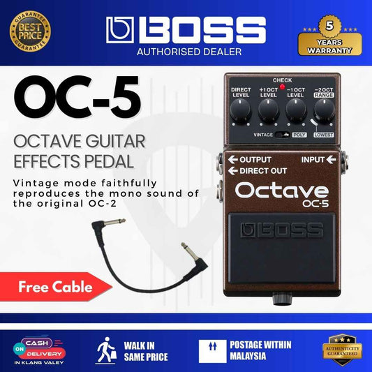 BOSS OC-5 Octave Guitar Effects Pedal