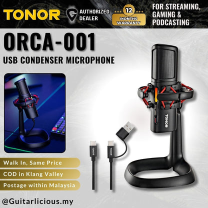 TONOR ORCA-001 USB Microphone for Gaming, Streaming, Podcasting, YouTube Videos ( ORCA 001 / 001-USB )