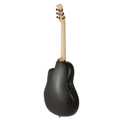 Ovation E-Acoustic Guitar Elite TX Mid Cutaway Black Textured