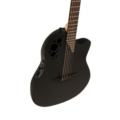 Ovation E-Acoustic Guitar Elite TX Super Shallow Black Textured