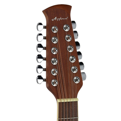 Ovation Applause E-Acoustic Guitar AB2412II Mid Cutaway 12-string Black