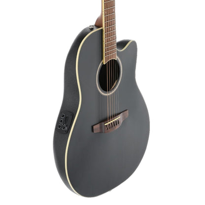 Ovation Applause E-Acoustic Guitar AB28 Super Shallow Bowl Cutaway Black