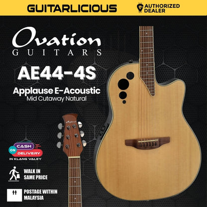 Ovation Applause E-Acoustic Guitar AE44II Mid Cutaway Natural