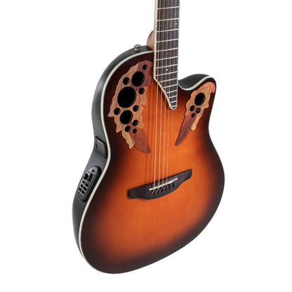 Ovation E-Acoustic Guitar Celebrity Elite Super Shallow Cutaway Sunburst