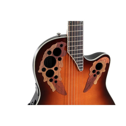 Ovation E-Acoustic Guitar Celebrity Elite Super Shallow Cutaway Sunburst