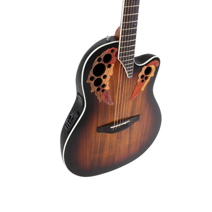 Ovation E-Acoustic Guitar Celebrity Elite Plus Super Shallow Burst