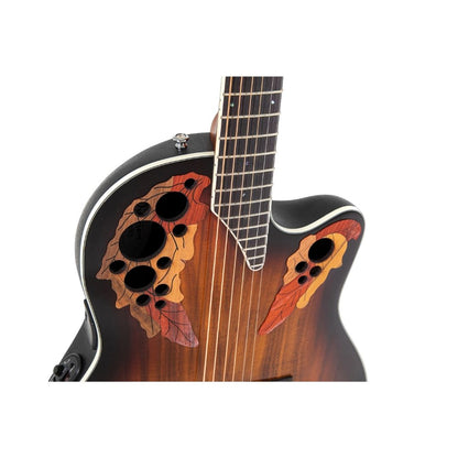 Ovation E-Acoustic Guitar Celebrity Elite Plus Super Shallow Burst