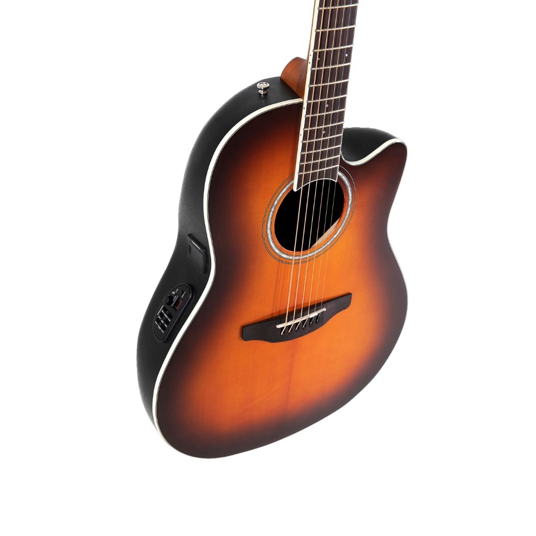 Ovation Celebrity CS Standard Mid Cutaway E-Acoustic Guitar – Sunburst ...