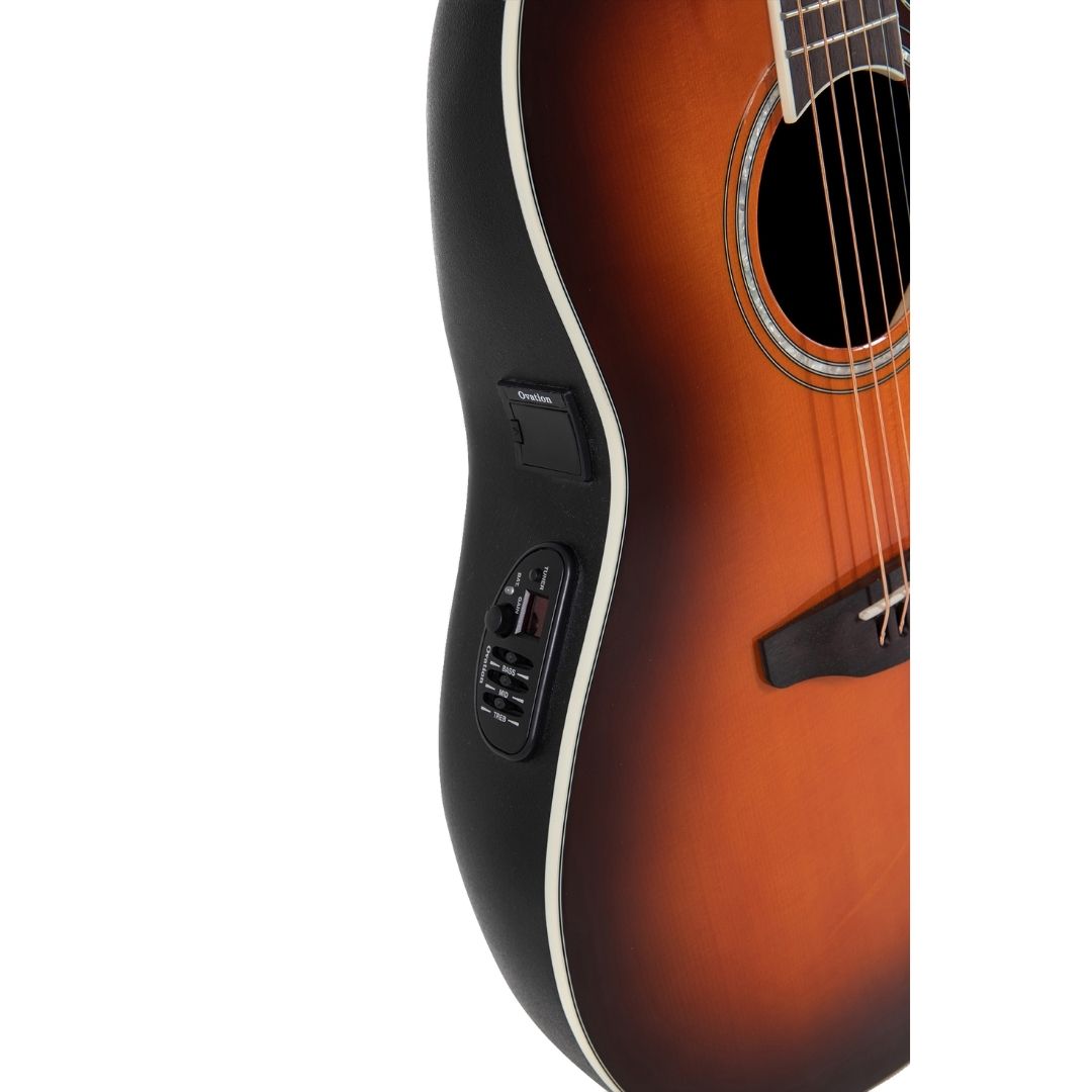 Ovation Celebrity CS Standard Mid Cutaway E-Acoustic Guitar – Sunburst ...