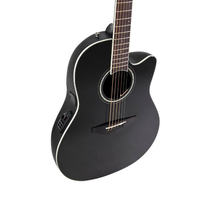 Ovation E-Acoustic Guitar Celebrity CS Standard Mid Cutaway Black