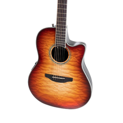 Ovation E-Acoustic Guitar Celebrity Standard Plus Mid Cutaway Cognac Burst