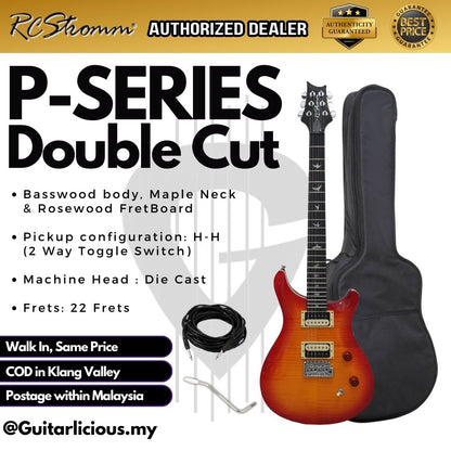 VIP P-Series Electric Guitar Double Humbucker (HH) with Tremolo (RCStromm)