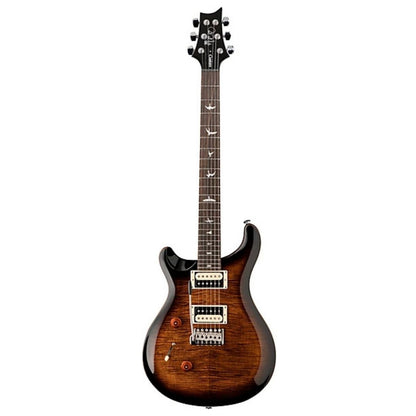 PRS SE Custom 24 Left Handed Electric Guitar w/Bag, Black Gold Sunburst