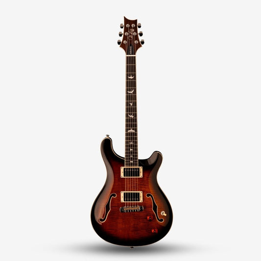 PRS SE Hollowbody II Standard Electric Guitar with Case - Black Gold Sunburst