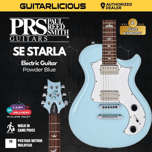 PRS SE Starla Electric Guitar w/Bag, Powder Blue