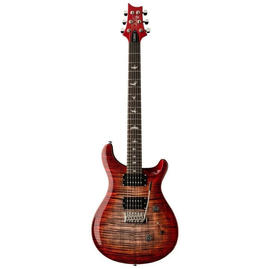 PRS SE Custom 24 Electric Guitar w/Bag, Charcoal Cherry Burst